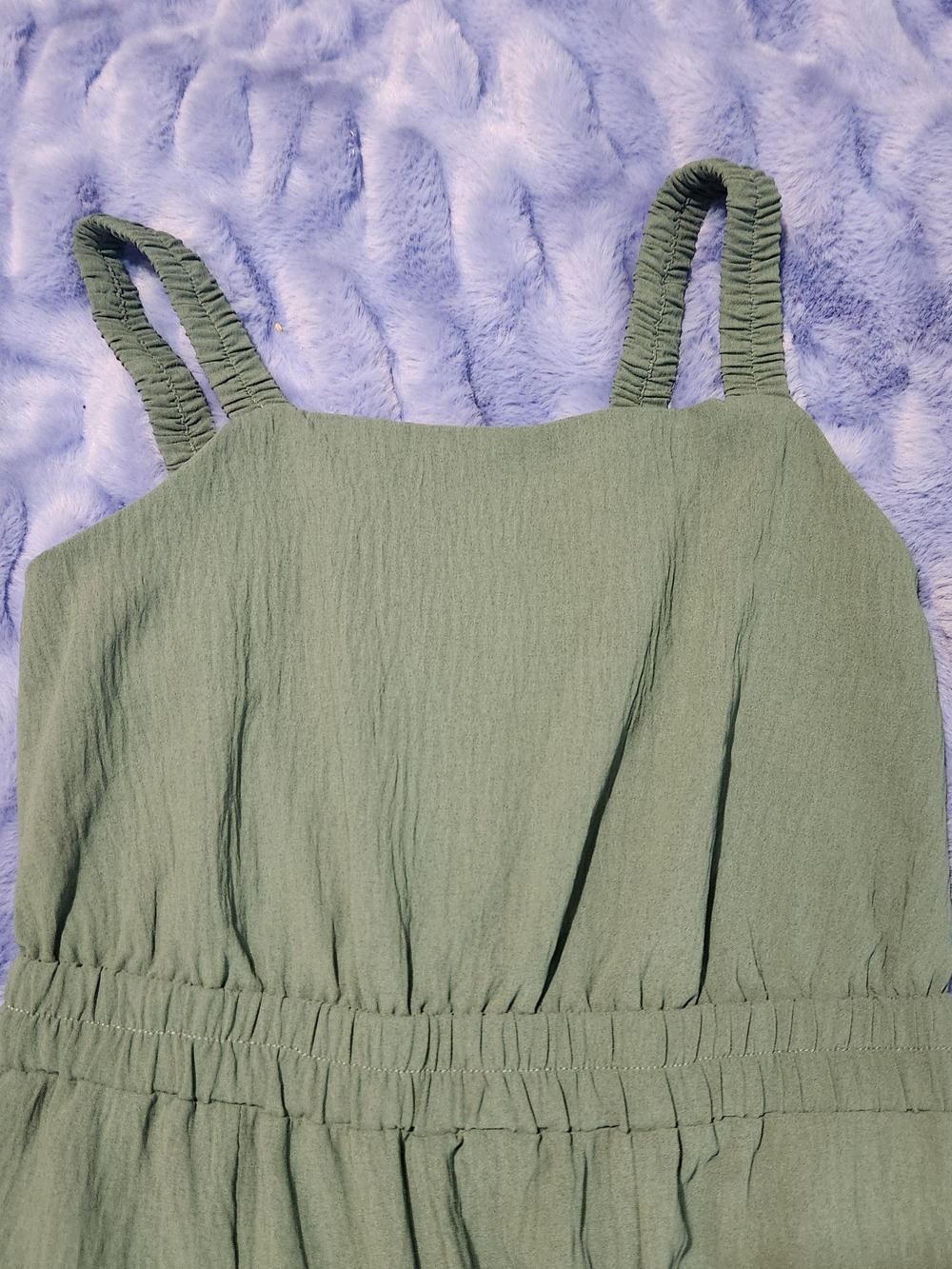 Blue Green Jumpsuit With BELL BOTTOM LEGS!  SUPER CUTE!